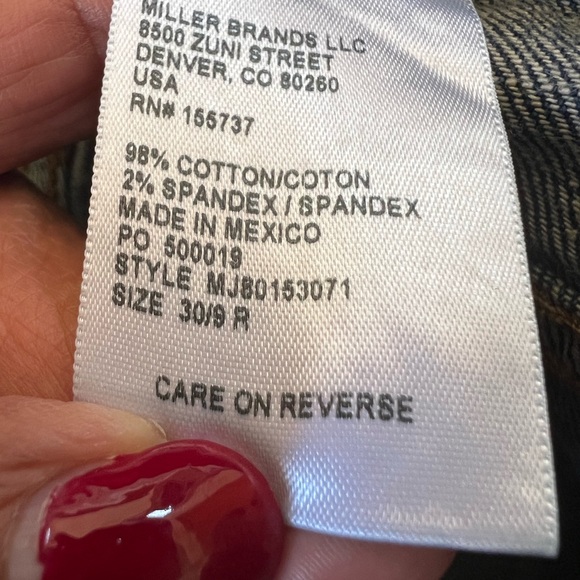 CINCH Jenna Slim Straight Jeans – Medium Wash – Size 30/9R - Picture 7 of 7